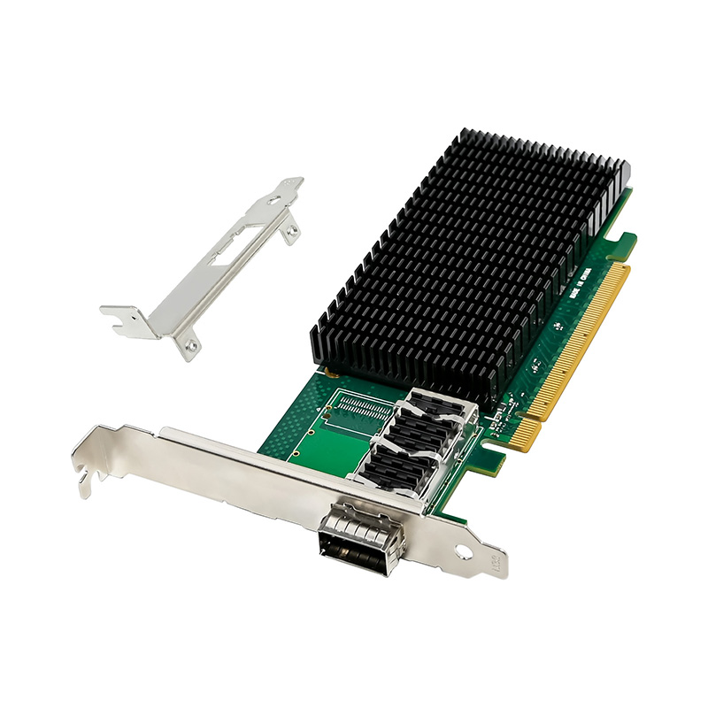 Single Port 100GbE QSFP28 Fibe - 100Gbe Qsfp28 Network Card review and price